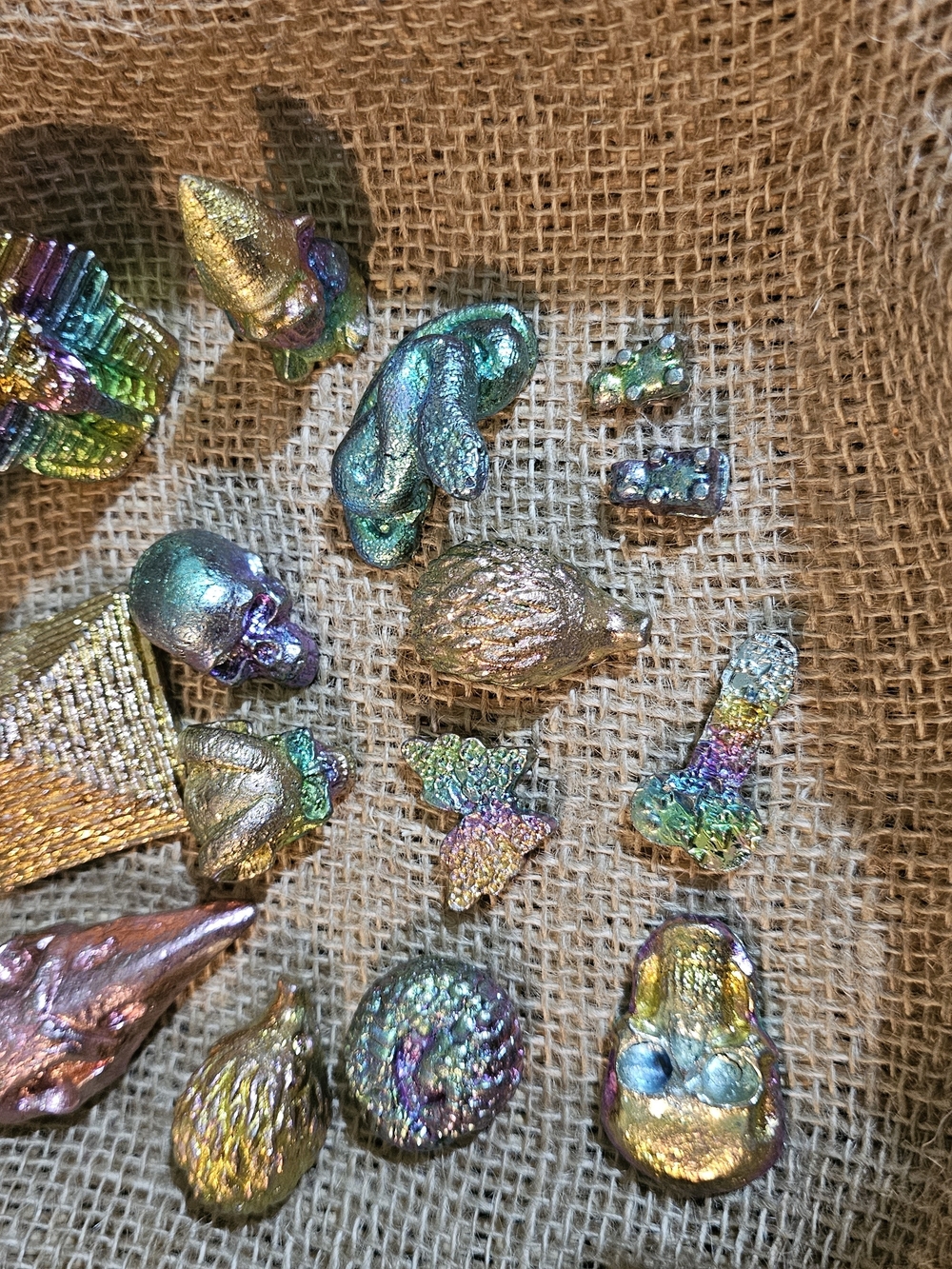Iridescent Mixed Metal Cabochons - Multicolor